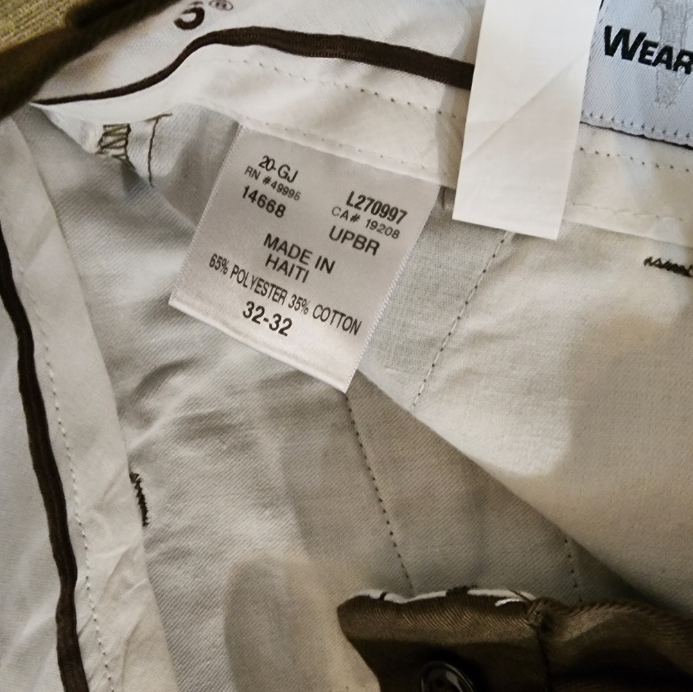 UPS WearGuard Brown Flat Front Cargo Pocket Worker Delivery Pants